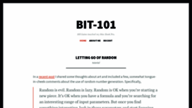 What Bit-101.com website looked like in 2022 (2 years ago)