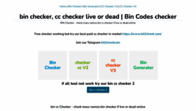 What Bin-checker.net website looked like in 2022 (2 years ago)