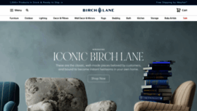 What Birchlane.com website looked like in 2022 (2 years ago)