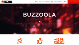 What Buzzoola.com website looked like in 2022 (2 years ago)
