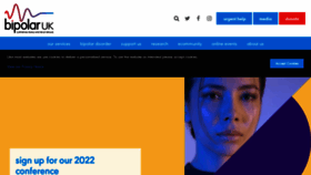What Bipolaruk.org website looked like in 2022 (2 years ago)