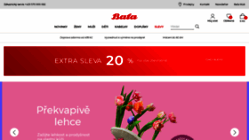 What Bata.cz website looked like in 2022 (2 years ago)