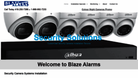 What Blazealarms.com website looked like in 2022 (2 years ago)