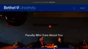 What Betheluniversity.edu website looked like in 2022 (2 years ago)