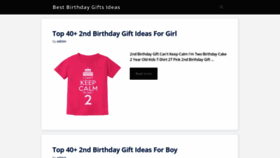What Bestbirthdaygiftsideas.com website looked like in 2022 (2 years ago)