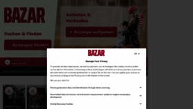 What Bazar.at website looked like in 2022 (2 years ago)