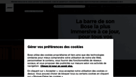 What Bose.fr website looked like in 2022 (2 years ago)
