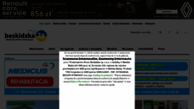 What Beskidzka24.pl website looked like in 2022 (2 years ago)