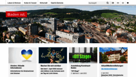 What Baden.ch website looked like in 2022 (4 years ago)
