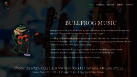 What Bullfrogmusicoregon.com website looked like in 2022 (2 years ago)