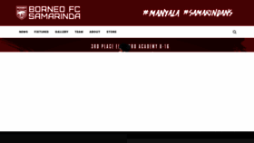 What Borneofc.id website looked like in 2022 (2 years ago)