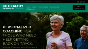 What Behealthypersonaltrainer.com website looked like in 2022 (2 years ago)