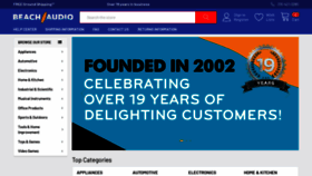 What Beachaudio.com website looked like in 2022 (2 years ago)