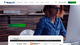 What Bluepark.co.uk website looked like in 2022 (3 years ago)