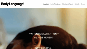 What Bodylanguage919.com website looked like in 2022 (2 years ago)