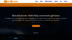 What Btcminerfarm.com website looked like in 2022 (2 years ago)