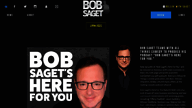 What Bobsaget.com website looked like in 2022 (2 years ago)