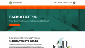 What Backofficepro.com website looked like in 2022 (2 years ago)