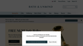 What Bathandunwind.com website looked like in 2022 (2 years ago)