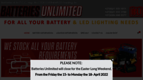 What Batteries-unlimited.co.za website looked like in 2022 (2 years ago)