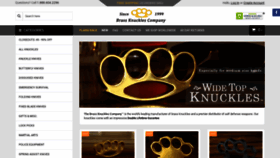 What Brassknucklescompany.com website looked like in 2022 (2 years ago)