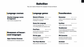What Baltoslav.eu website looked like in 2022 (2 years ago)