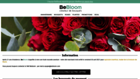 What Bebloom.com website looked like in 2022 (1 year ago)