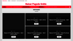 What Baixarpagode.net website looked like in 2022 (2 years ago)