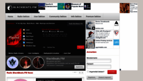 What Blackbeats.fm website looked like in 2022 (1 year ago)