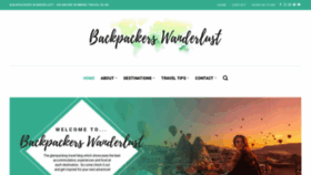 What Backpackerswanderlust.com website looked like in 2022 (2 years ago)