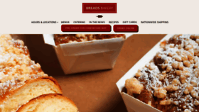 What Breadsbakery.com website looked like in 2022 (1 year ago)
