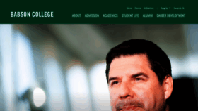 What Babson.edu website looked like in 2022 (2 years ago)