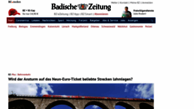 What Badische-zeitung.de website looked like in 2022 (1 year ago)