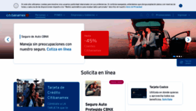 What Banamex.com website looked like in 2022 (1 year ago)