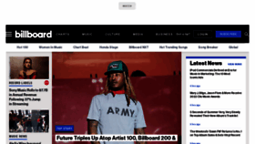 What Billboard.com website looked like in 2022 (2 years ago)