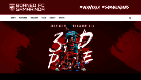 What Borneofc.id website looked like in 2022 (1 year ago)