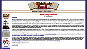 What Biblestudyemail.com website looked like in 2022 (3 years ago)