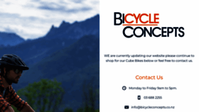 What Bicycleconcepts.co.nz website looked like in 2022 (2 years ago)