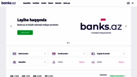 What Banks.az website looked like in 2022 (1 year ago)