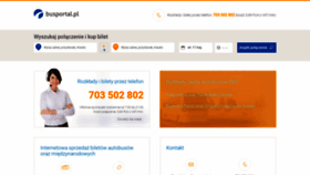 What Busportal.pl website looked like in 2022 (1 year ago)