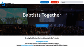 What Baptist.org.uk website looked like in 2022 (1 year ago)