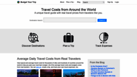 What Budgetyourtrip.com website looked like in 2022 (1 year ago)