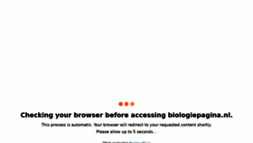 What Biologiepagina.nl website looked like in 2022 (1 year ago)
