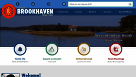 What Brookhaven.org website looked like in 2022 (1 year ago)