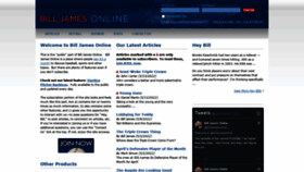 What Billjamesonline.com website looked like in 2022 (1 year ago)
