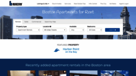 What Bostonapartments.com website looked like in 2022 (1 year ago)