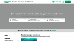 What Booksurfcamps.com website looked like in 2022 (1 year ago)
