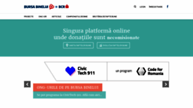 What Bursabinelui.ro website looked like in 2022 (1 year ago)