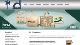 What Bhembalagens.com.br website looked like in 2022 (1 year ago)