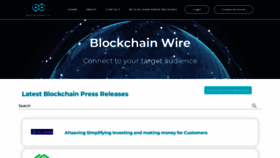 What Blockchainwire.io website looked like in 2022 (3 years ago)